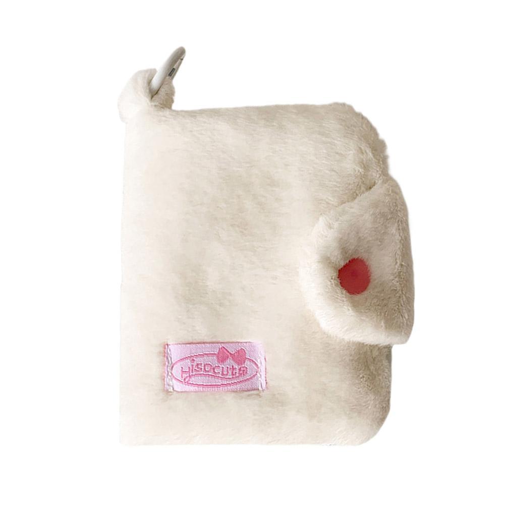 กระเป๋าสตางค์กระเป๋าใส่เหรียญตุ๊กตา - Mini Fuzzy Card Holder สําหรับนักเรียน Id Meal Card, Portable 