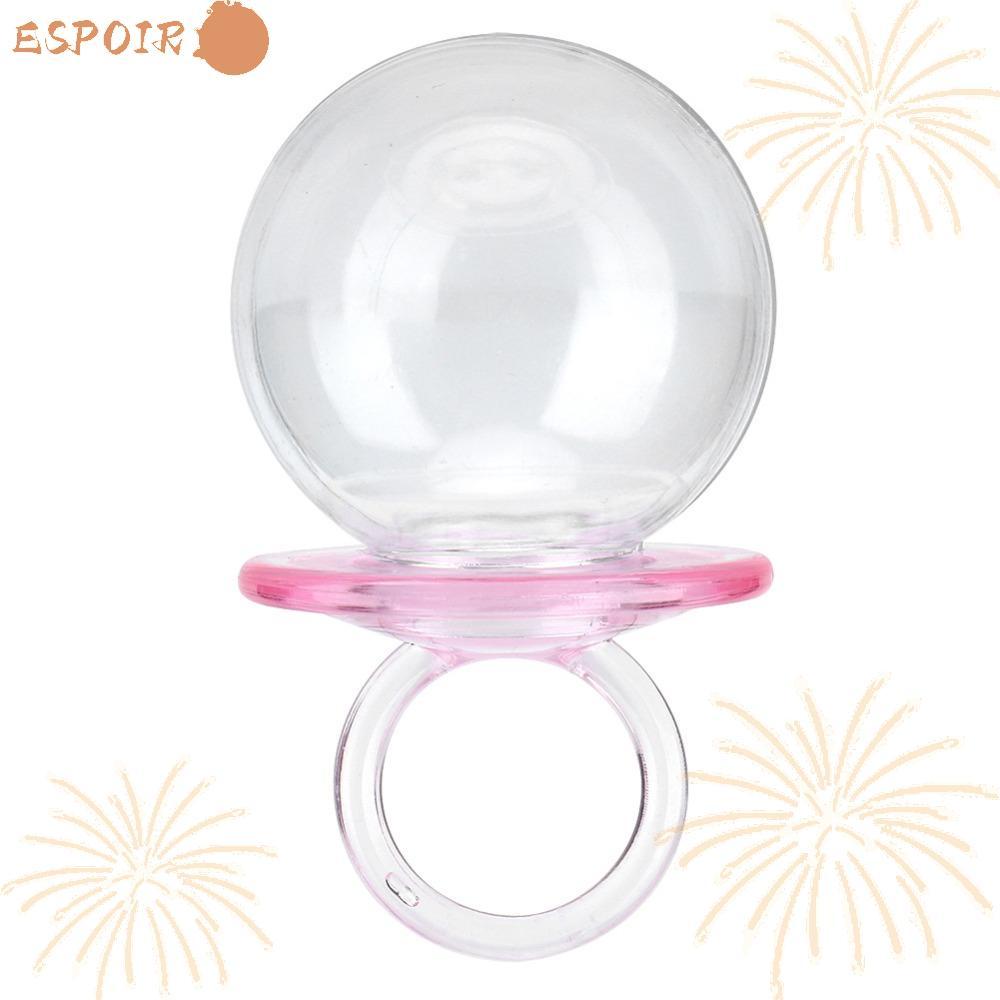 ESPOIR1 12PCS Candy กล่อง, Pacifier รูปร่างสีชมพูงานแต่งงานโปรดปรานกล่อง,ขนมขบเคี้ยวคอนเทนเนอร์เติมพ