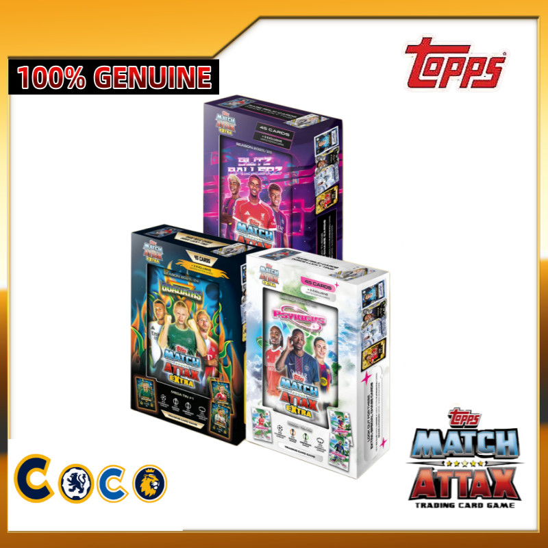 25-26 TOPPS Match Attax EXTRA Champions League MA Football Star Card mega tins Box Card Collection Card