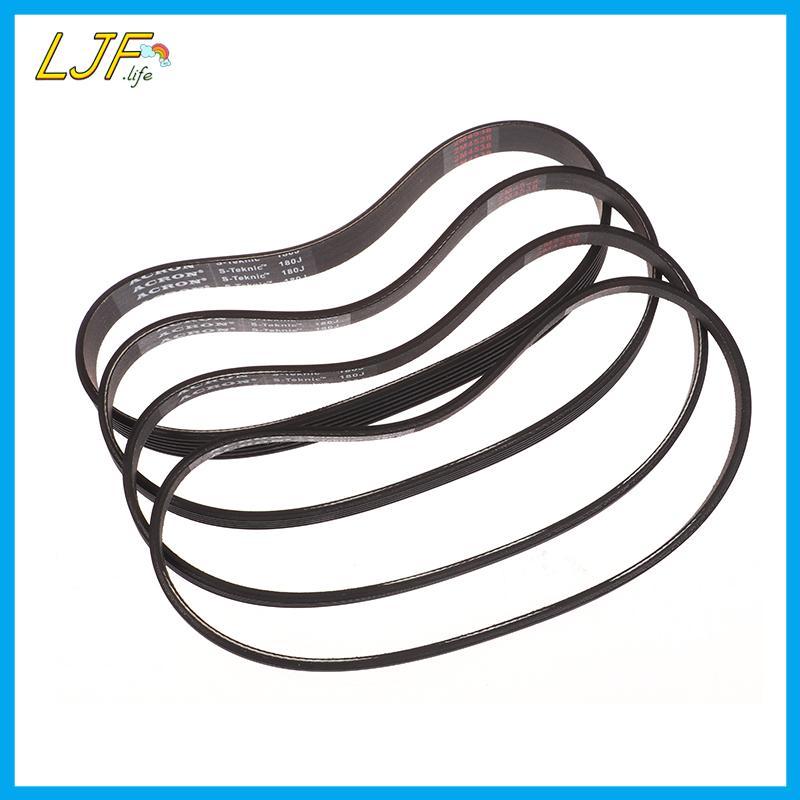 LJF V-Belt PJ457 180J เข็มขัดยาง 3/4/5/6 ซี่โครงสําหรับ DIY RC มอเตอร์เกียร์เข็มขัด DIY รุ่นมอเตอร์เ