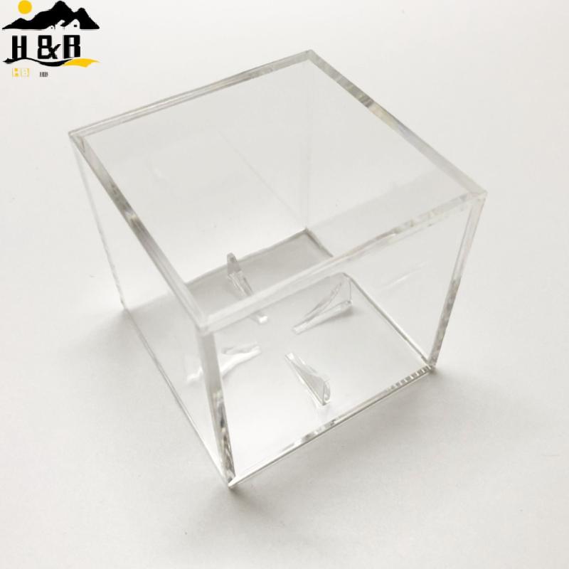 H&B กล่องอะคริลิคใสขนาด 80x80x80 สำหรับจัดเก็บเบสบอลหรือลูกกอล์ฟ