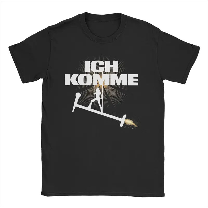 เสื้อยืด Erika Vikman Ich Komme สำหรับผู้ชาย เสื้อยืดลำลองผ้าฝ้าย คอกลม ลาย Eurovisions แขนสั้น รุ่น