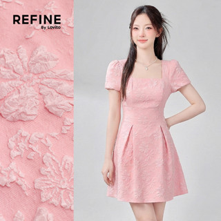 (Refine by Lovito) เดรสลำลองสำหรับใส่ทำงาน ออกงาน เดินทาง ทร…