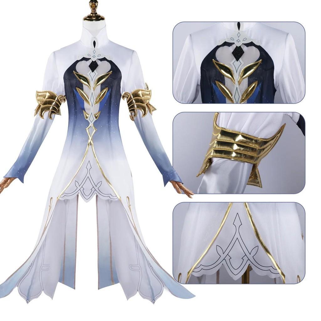Demon God Focalors Furina Genshin Impact Divine Attire คอสเพลย์เครื่องแต่งกายสําหรับอะนิเมะฮาโลวีน M