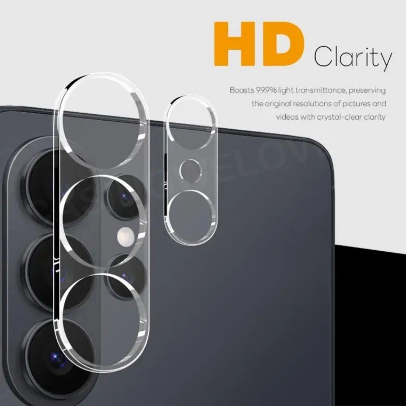 3 ชิ้น 3D กล้องเลนส์ป้องกันฟิล์มสําหรับ Samsung Galaxy S26 Ultra Plus + S25 FE 5G 4G 2026 กระจกนิรภัยโปร่งใสเต็มรูปแบบป้องกันปกหลัง ราคา ถูกที่สุด ดีลบีเคเค แกลเลอรีภาพที่ 3