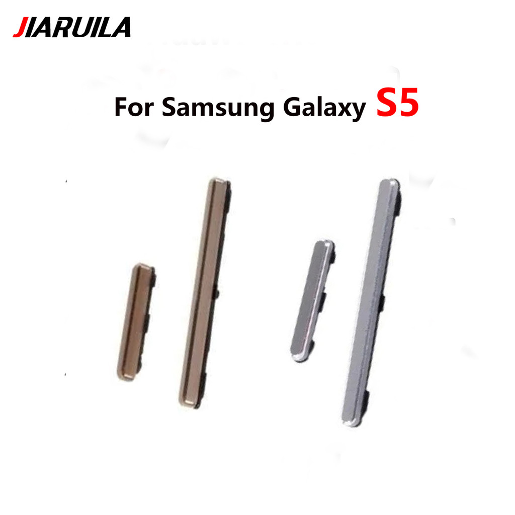 สําหรับ Samsung Galaxy S5 G900F G900H G900I G900 i9600 G900FD G900MD ปุ่มเปิดปิดปริมาณโทรศัพท์กรอบปุ
