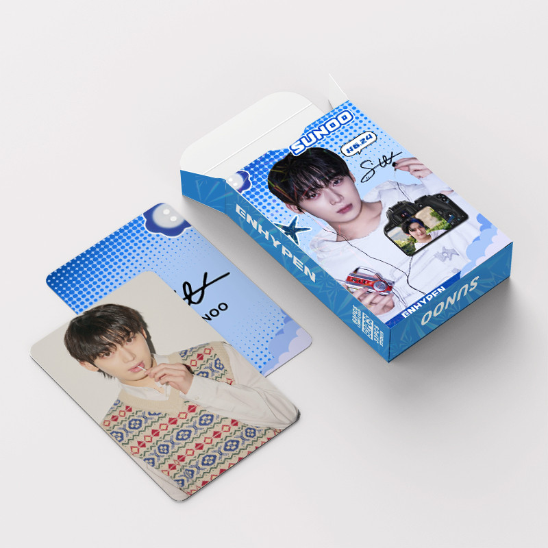 30-96 ชิ้น/กล่อง EN SUNOO THE SIN VANISH Lomo การ์ด 2026 SEASONS GREETINGS 5th Anniversary สติ๊กเกอร