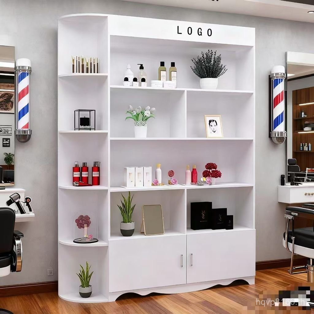 ไม้ร้านเสริมสวยซูเปอร์มาร์เก็ตมารดาเด็กตู้นิทรรศการข้อมูลเครื่องสําอางตู้โชว์ผลิตภัณฑ์ร้านตัดผมยืนแส