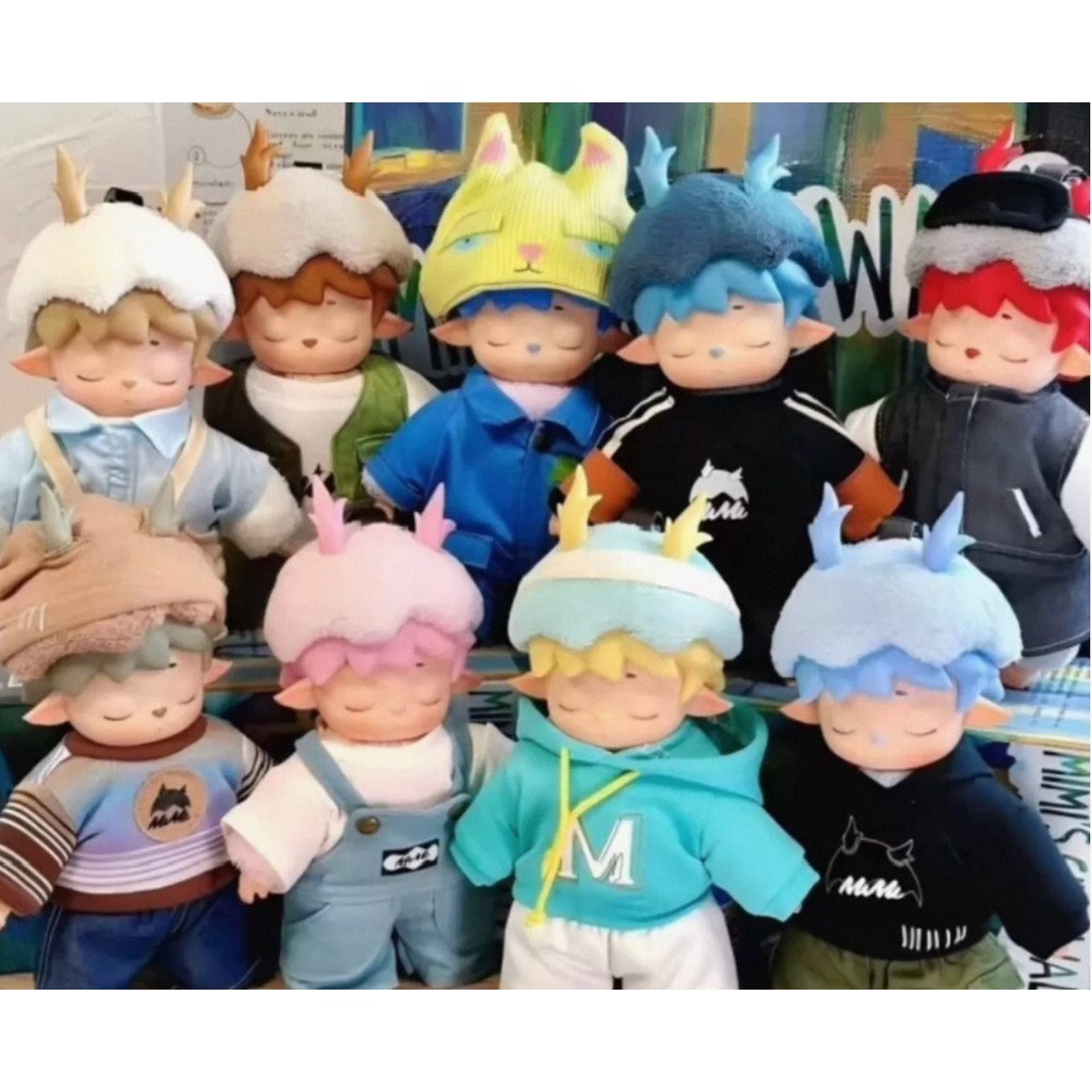 9 pcs stock. Heyone Mimi's city walk plush blind box, whole box, end box, brand new 4VZJ