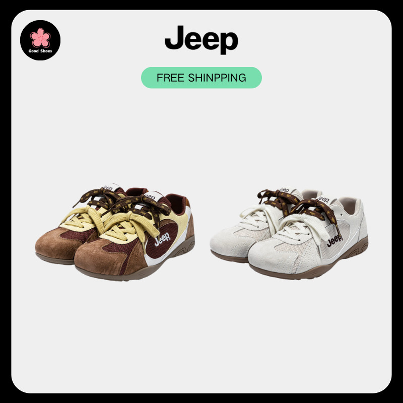 Jeep [พร้อมส่ง] JEEP รองเท้าผ้าใบ Sneakers Shoes Sports Casual Shoes แท้100%จากชอป (Size35ถึง40)