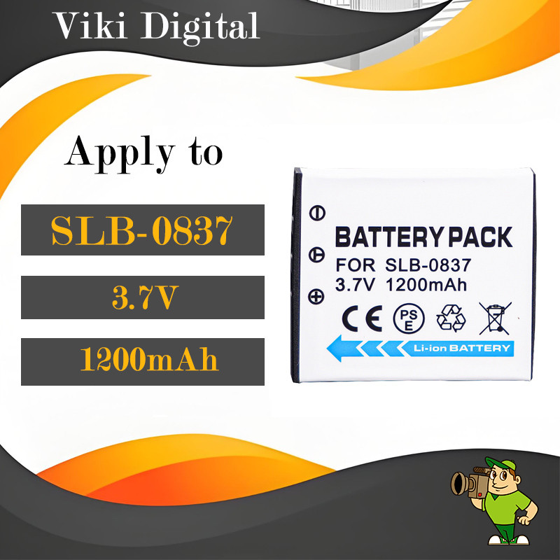 แบตเตอรี่ SLB-0837 สำหรับ Samsung กล้อง i5 i6 L73 L50 L60 NV3 NV5 NV7