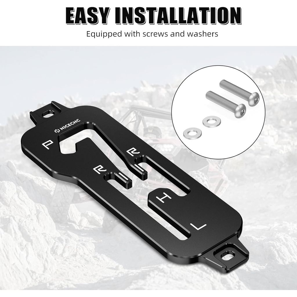 NICECNC Black Gear Shift Trim Panel ใช้งานร่วมกับ Honda Talon 1000R SXS10S2R 2019-2022, Talon 1000RS