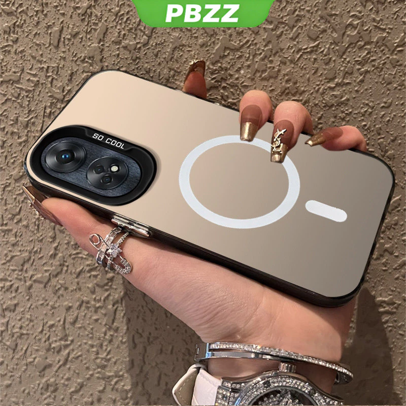 PBZZ FOR เคส สําหรับปลอก oppo reno 8t 4G reno 8t 5G A78 OPPO A58 5G A58 4G A78 4G เคสโทรศัพท์เคสแข็งTPUกันกระแทกออกแบบใหม่ความงามไร้สายแม่เหล็กดูดCYBSWX01
