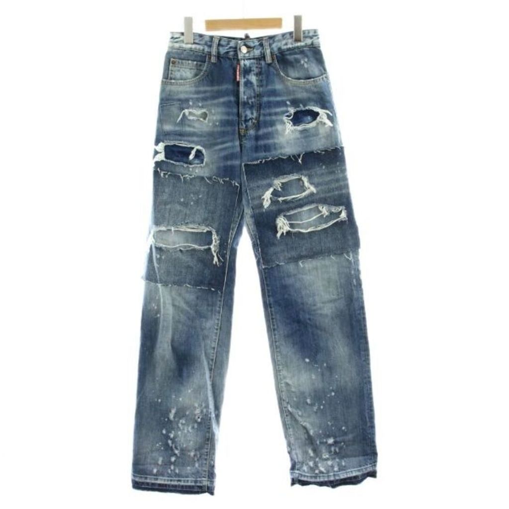 Dsquared2 Jeans Pants Damaged denim patchwork Direct from Japan Secondhand