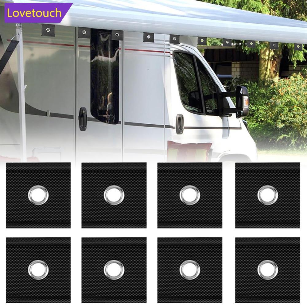 LOVETOUCH 1/6/8/10/12 ชิ้น RV Camping กันสาดตะขอสําหรับ 5/6 มิลลิเมตร-7/8 มิลลิเมตรท่อตาไก่แขวน Camp