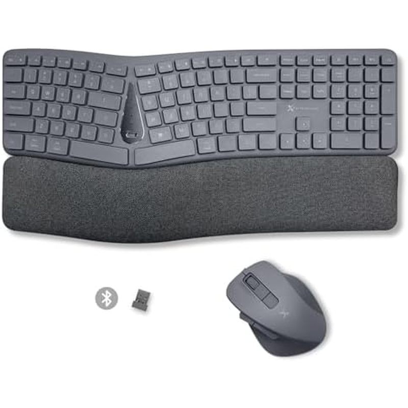 X9 Split Ergonomic Keyboard Mouse Wireless Combo - ประเภท Comfortably Longer - 2.4G/Bluetooth Ergo ค