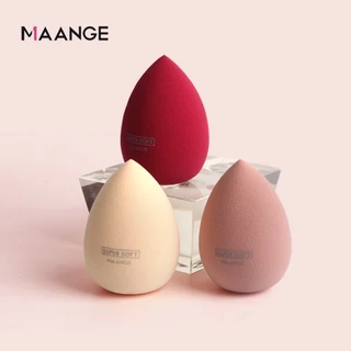 MAANGE ไข่ความงาม ฟองน้ำแต่งหน้า พัฟรองพื้น เปียกและแห้ง แต่งหน้าไข่ เครื่องมือแต่งหน้า กล่องฝุ่น