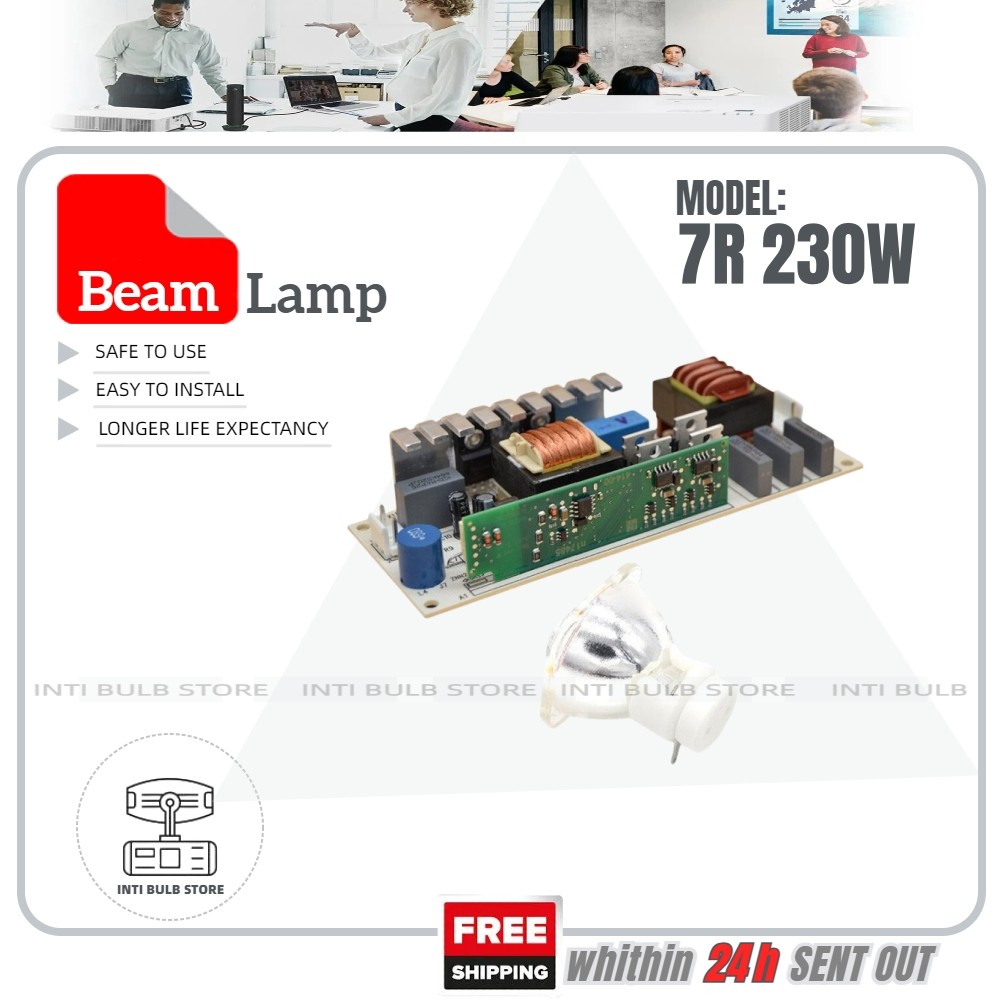 7R 230W โลหะ Halide โคมไฟย้ายลําแสงโคมไฟ 230 คาน 230 SIRIUS HRI230W Beam โคมไฟหลอดไฟ
