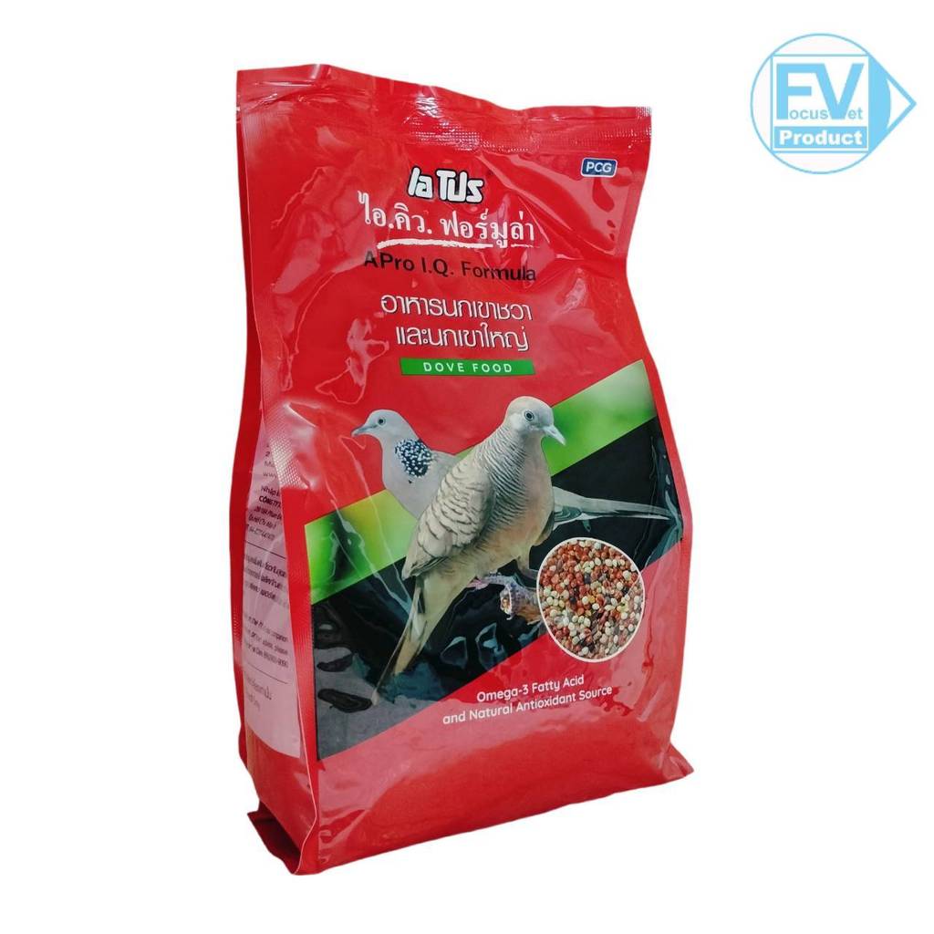 อาหารนกเขาชวา และนกเขาใหญ่ เสริมวิตามิน และแร่ธาตุต่างๆ Apro IQ Formula 1 Kg.