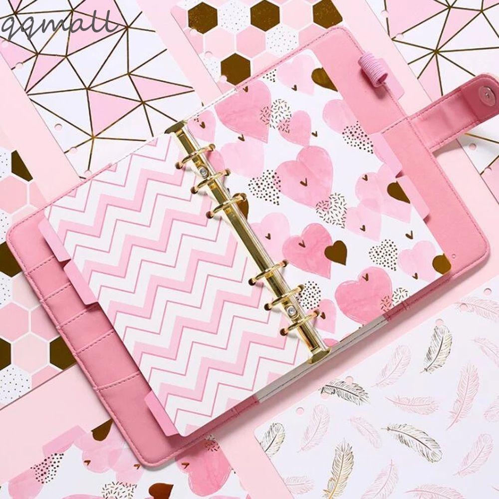 QQMALL School Supplies Binder Index Dividers Stationery Binder Index Page Loose Leaf Separator Page 