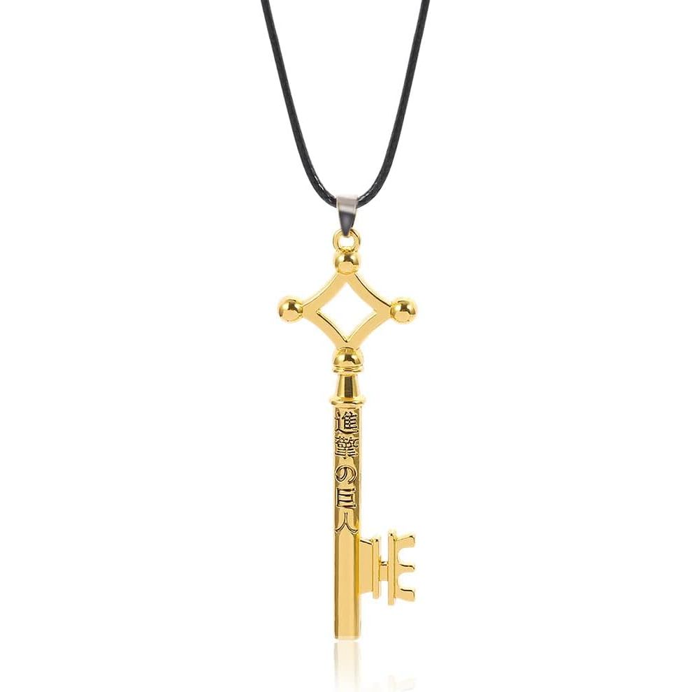 FunBoat AOT Eren Jaeger สร้อยคอกุญแจ - Shingeki No Kyojin อะนิเมะคอสเพลย์พวงกุญแจ - ของขวัญฮาโลวีนสํ