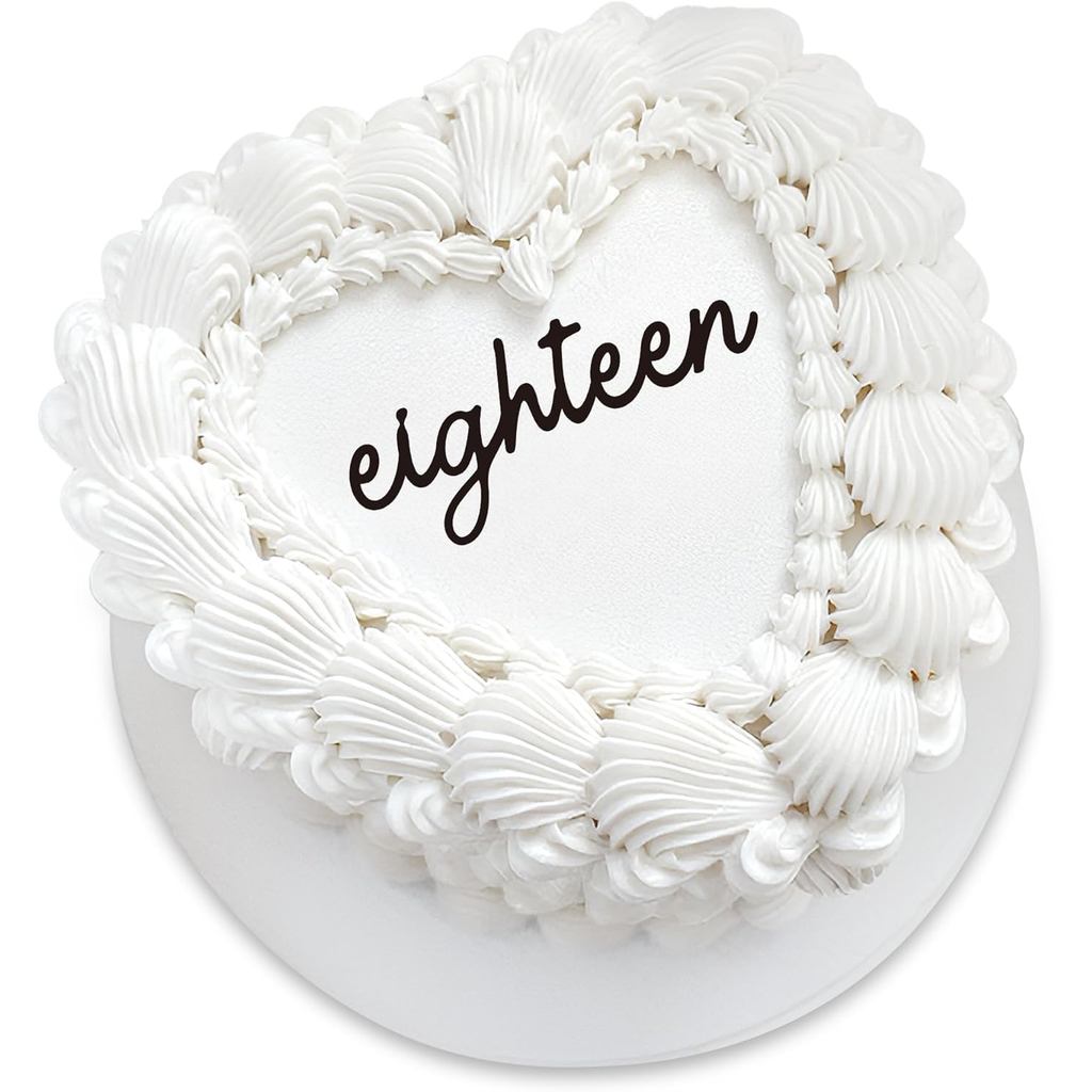 18th Birthday Cake Topper – อะคริลิค "แปด" ตกแต่งสําหรับ Teen Birthday Party, Happy 18 Cake Topper f