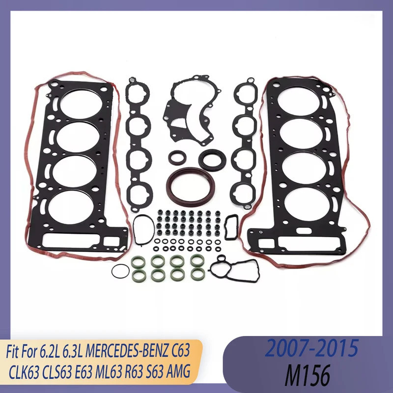 ชิ้นส่วนเครื่องยนต์ฝาสูบชุดเต็มปะเก็น Fit 6.2 6.3 L M156 GAS 06-15 V8 AMG สําหรับ MERCEDES-BENZ C63 