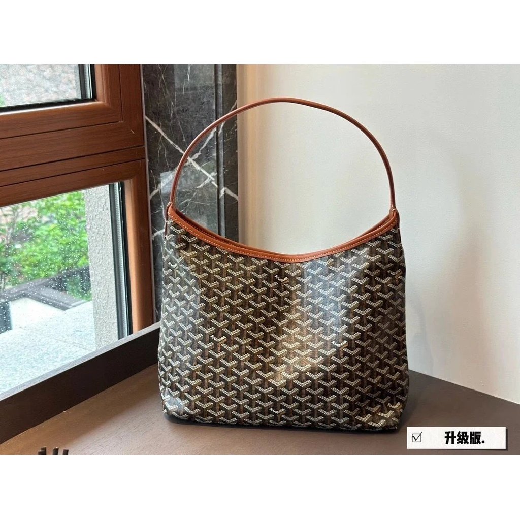 คลังสินค้าพร้อมรุ่นสูง Goyard Hobo Bag กระเป๋าสะพายข้างสำหรับทั้งผู้หญิงและผู้ชาย