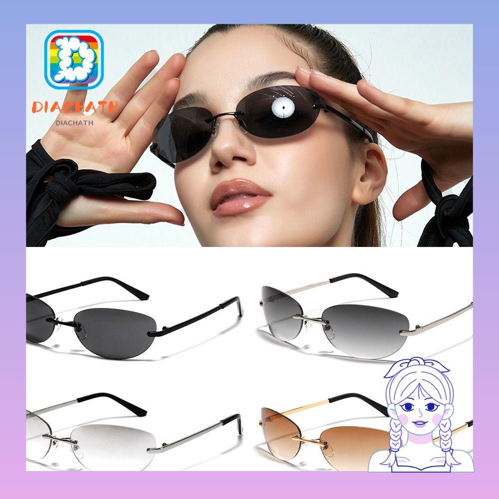 แว่นกันแดด DICHATH Y2K UV400 Goggles Shades Sun Glasses