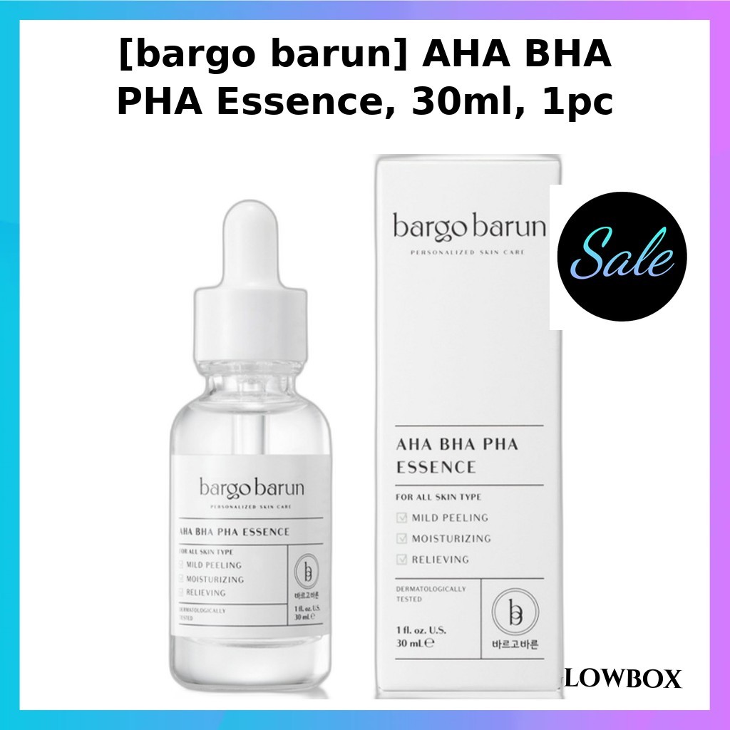 [bargo barun] AHA BHA PHA Essence, 30ml, 1pc / Korean AHA BHA PHA Essence / Gentle Exfoliaation by k