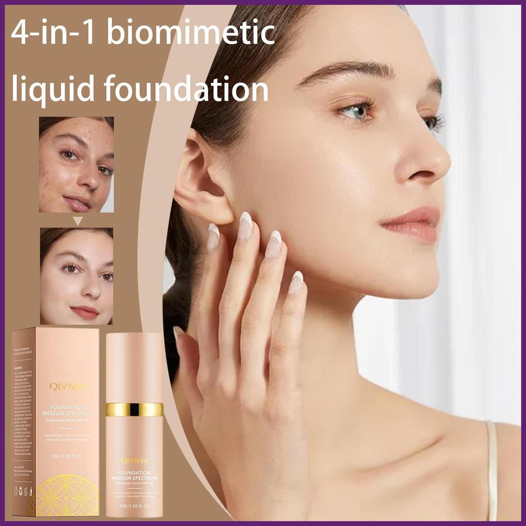 Foundation Full Coverage Cosmetics Foundation SPF 50 Skin Tint Foundation Moisturizing Mature Skin F
