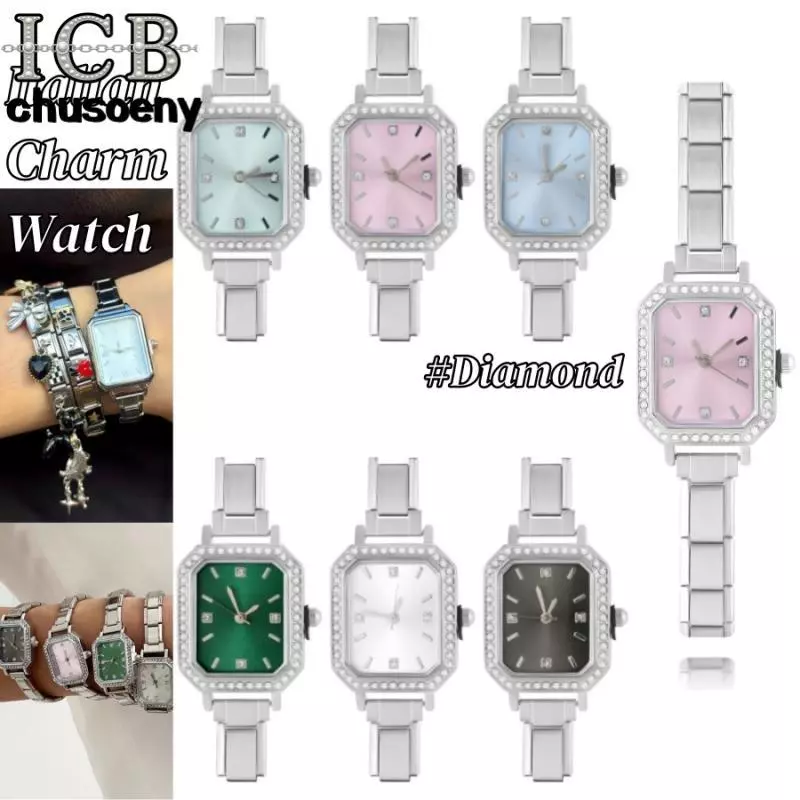 1PC Header เงิน DIY โมดูลดิจิตอล Splicing นาฬิกา Vintage Wild Modular นาฬิกาอิตาเลี่ยน Charm สร้อยข้อมือสแตนเลสสร้อยข้อมือแฟชั่นอุปกรณ์เสริม