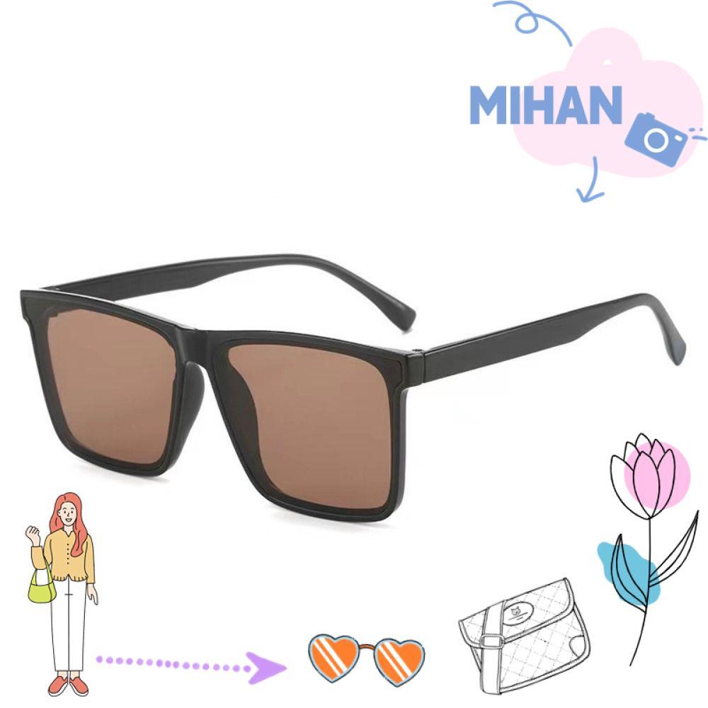 MIHAN Square Frame แว่นกันแดด, Street Photos Punk Driving Glasses, Travel Accessories Sun-Protect Su