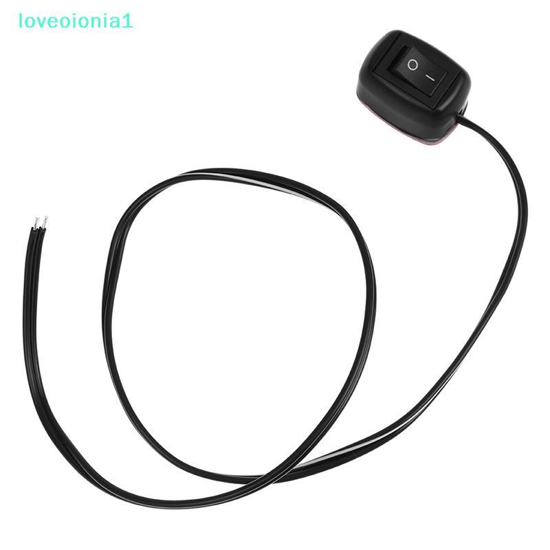 loveoionia1 DC 12V Universal Car Switch Paste Type Toggle Switch พร้อมสาย 60 ซม.สําหรับไฟตัดหมอก, DR