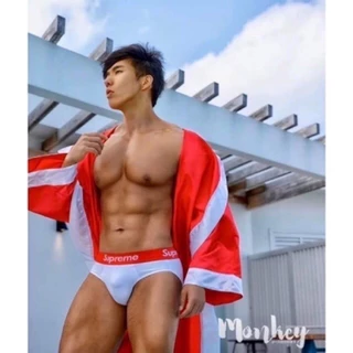 กางเกงในชาย▶️◀️ทรงbrief ผ้าcotton เอวต่ำ ผ้าดีใส่สบายมาก