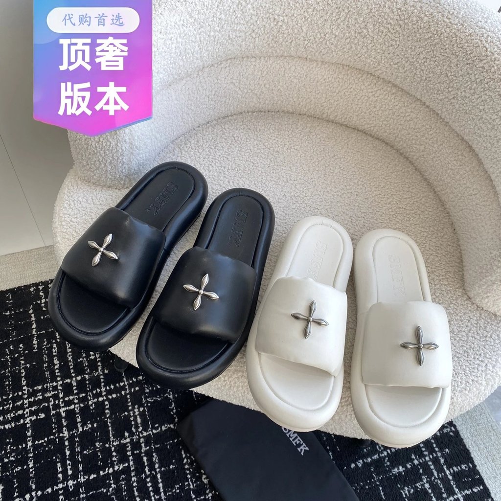 รองเท้าแตะ SMFK สไตล์แฟชั่นใหม่ ระบายอากาศได้ดี พื้นรองเท้าหนานุ่ม