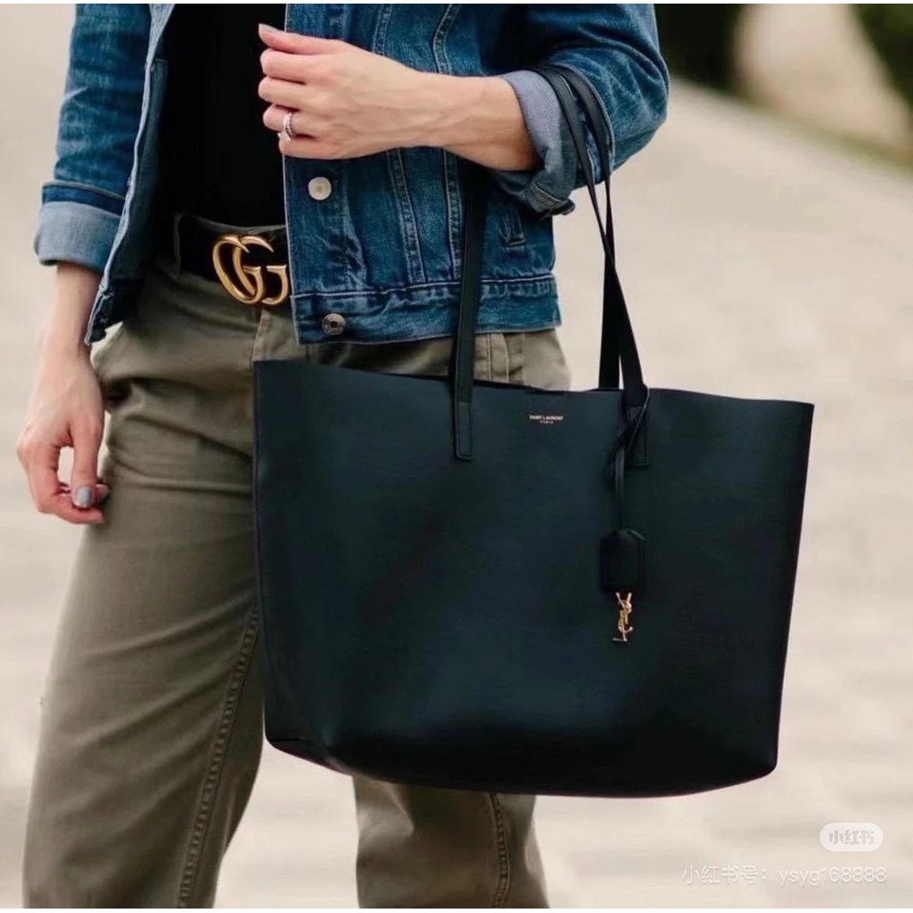 Yifeng กระเป๋าสะพายข้างแบบคลาสสิก น้ำหนักเบาทึ้งทาน้ำหนัก สไตล์Saint Laurent ทำจากหนังCowhide