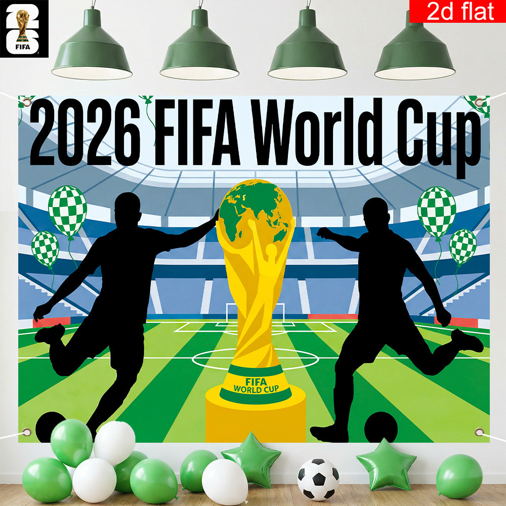 2026 US-Canada-Mexico World Cup Football Game Background Party = World Cup Football Game Party เหมาะ