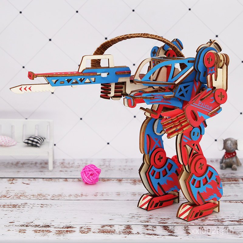 Delles Mechanical Armor Avatar AMP Mechanical Armor Assembly Model Mecha Warrior 3d ปริศนาสามมิติ YW