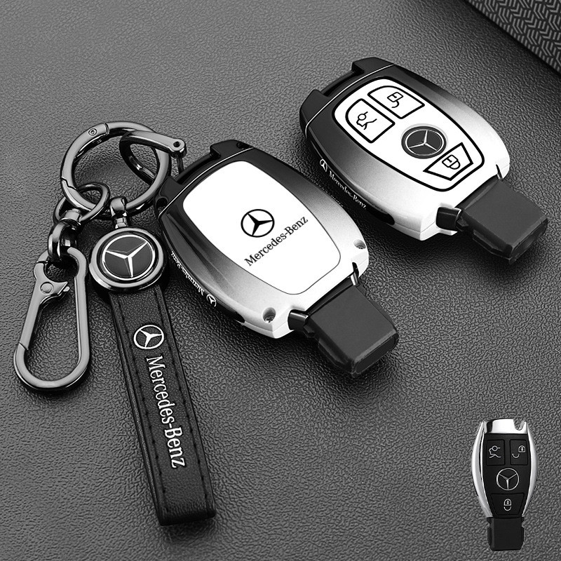 เหมาะสําหรับ Mercedes-Benz c260L ฝาครอบกุญแจ C-Class C200L Vito c180 เชลล์ glc300 e260L หัวเข็มขัด v