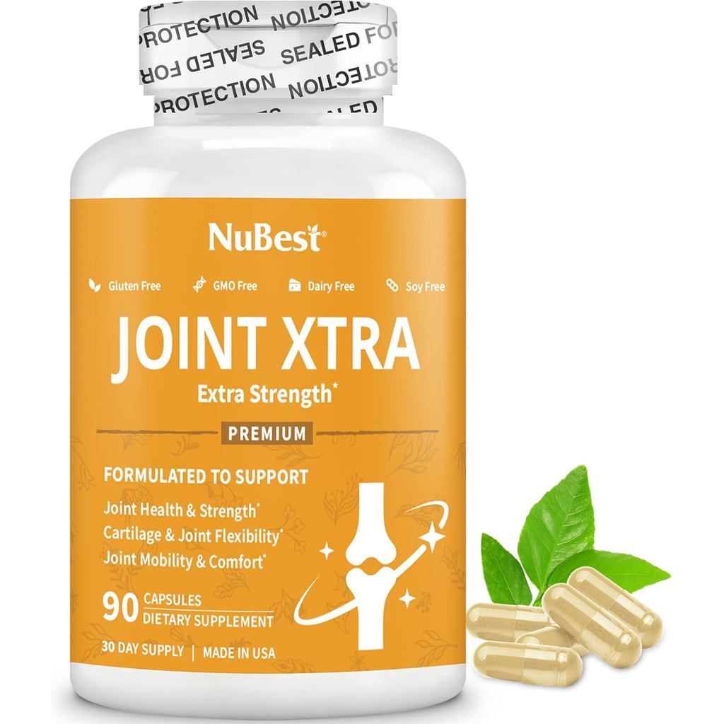 NuBest Joint Xtra - เพิ่มความแข็งแรงของข้อต่อ ด้วยกลูโคซามีน คอนดรอยติน และขมิ้น | ใช้งานได้ 1 เดือน