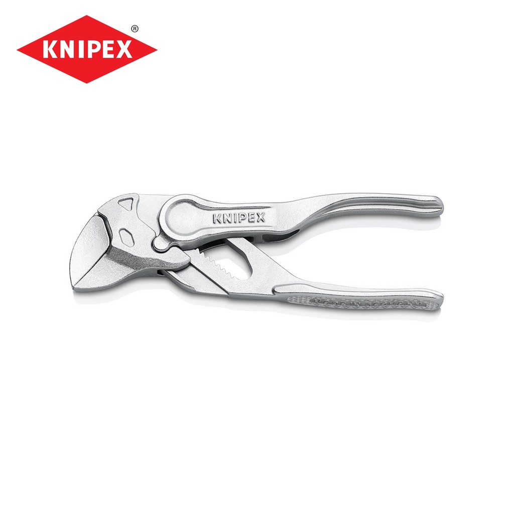 KNIPEX ประแจคีมท่อเหลี่ยมไซร์เล็ก XS 100 มม. รหัส 86 04 100 (คะนิเพค)