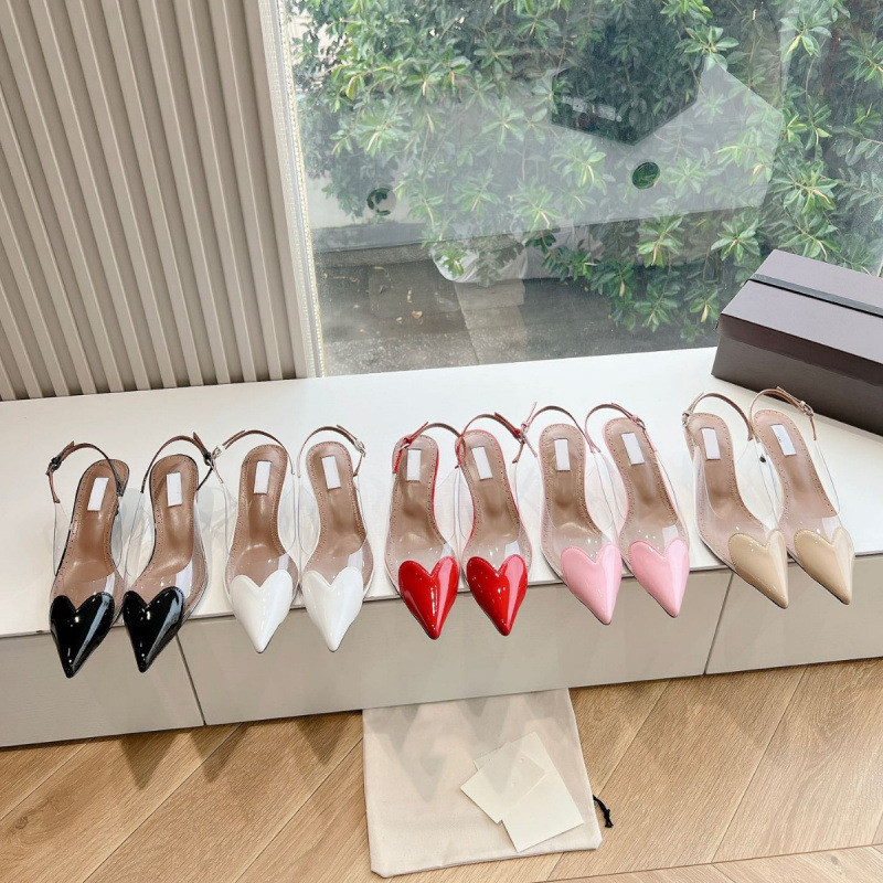 TKJ4 Alaia 性感漆皮透明胶片细跟高级感仙女风包头凉鞋真皮透气舒适