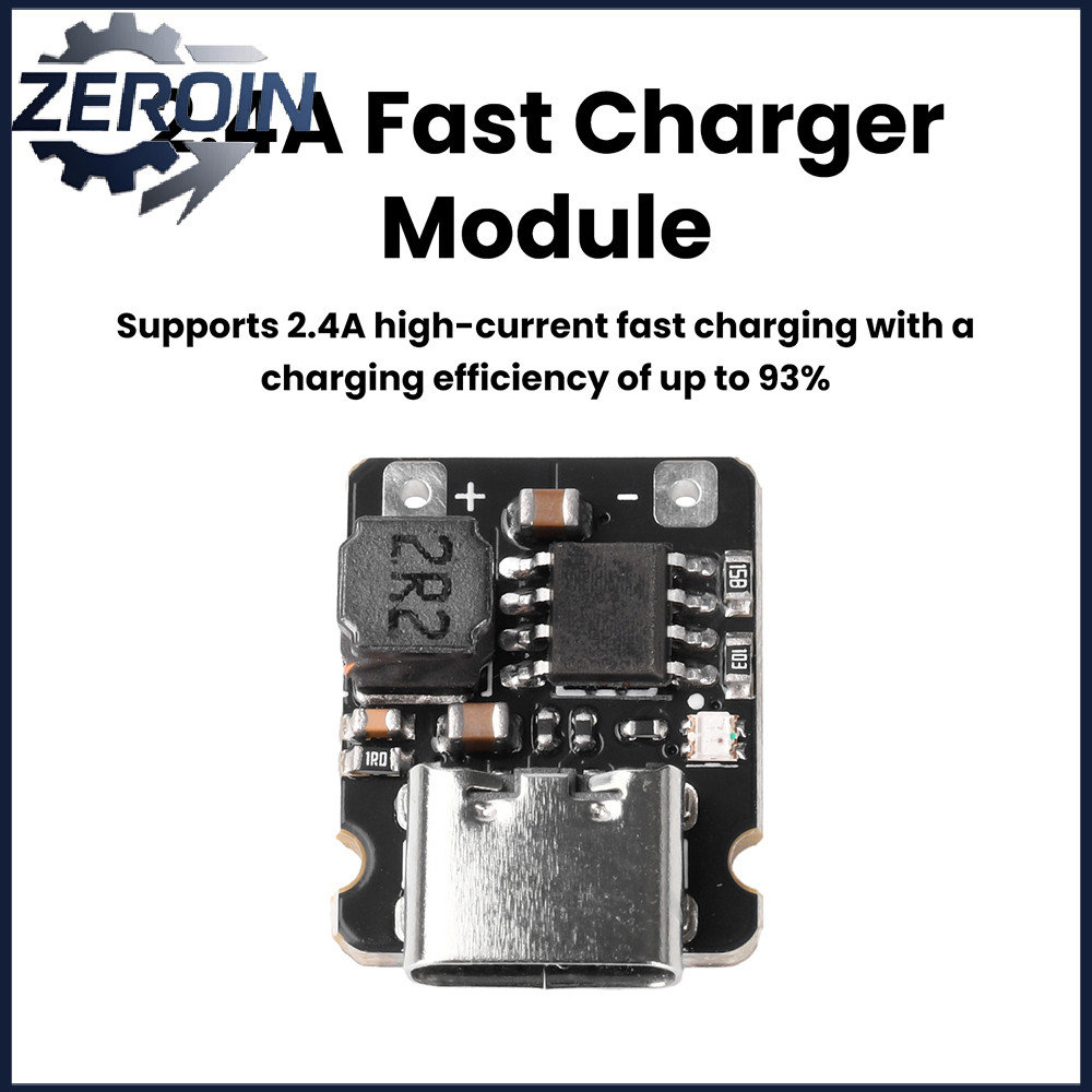 Mini 1S 3.2V 3.6V LiFePO4 แบตเตอรี่ Charger Board 2.4A Fast Charging โมดูล