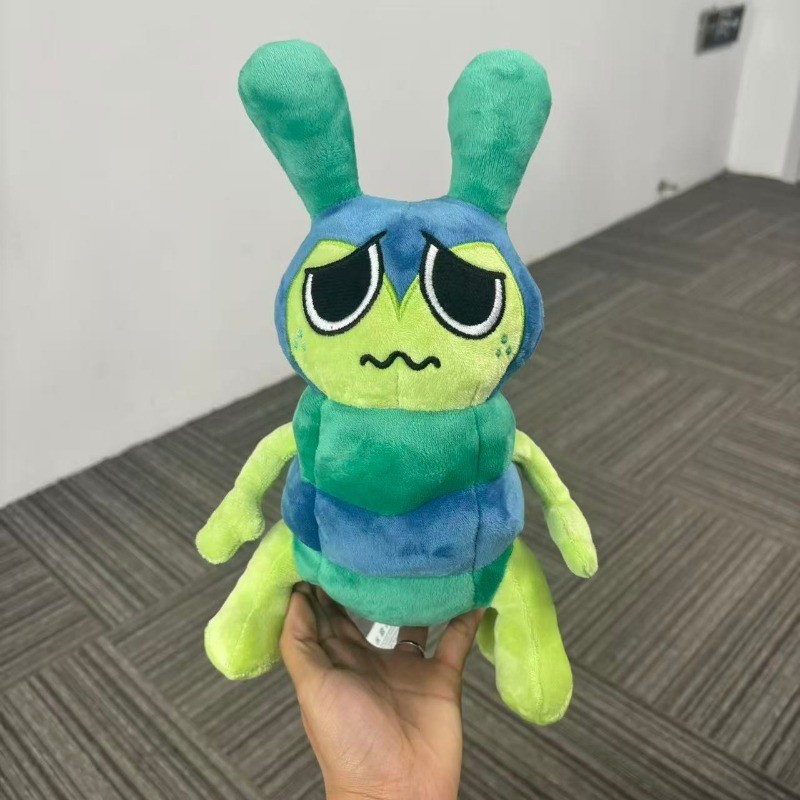 ของเล่นตุ๊กตา Squirm โลกของ Dandy, หนอนผีเสื้อสีเขียว, คอลเลกชันของขวัญตุ๊กตาน่ารักสําหรับเด็ก