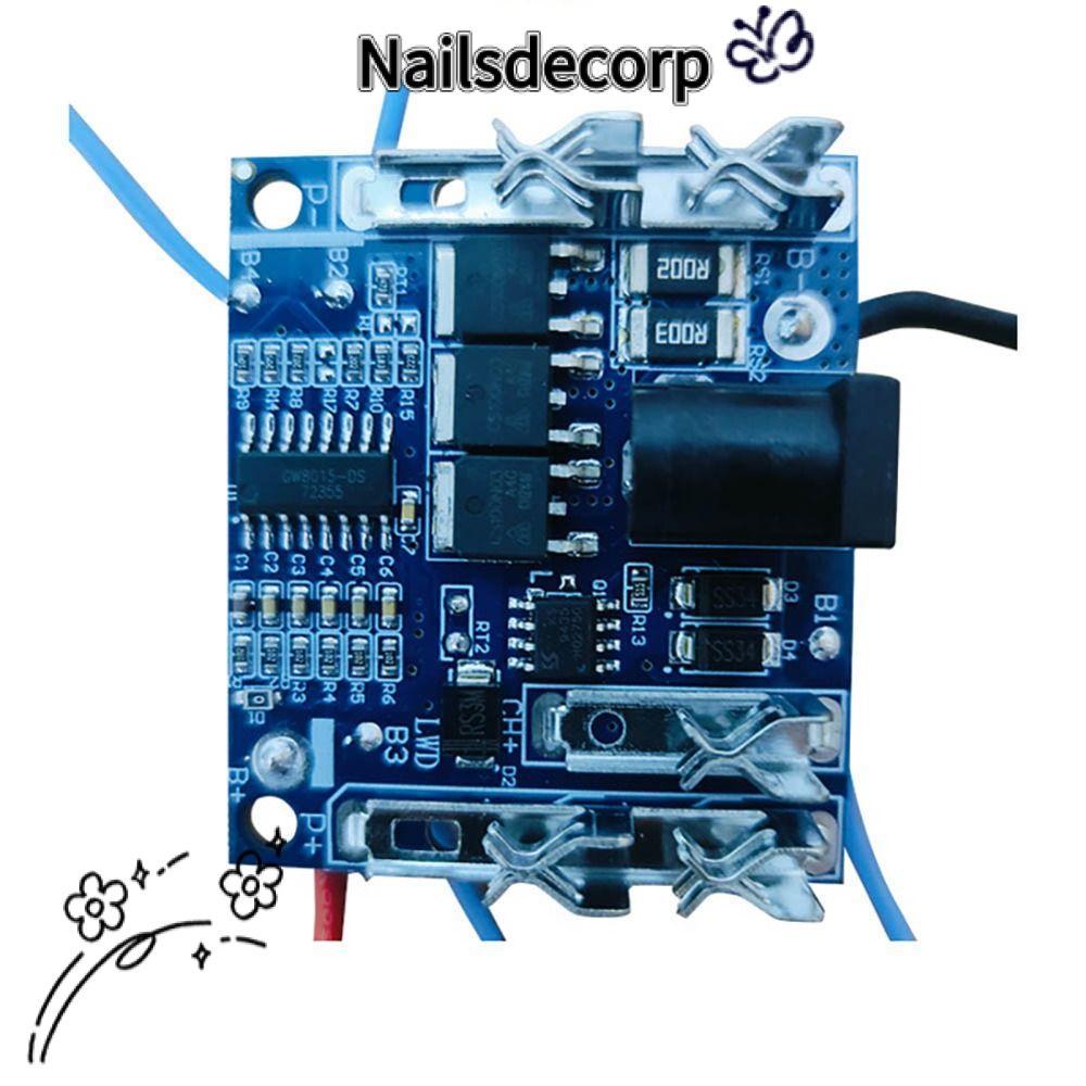 NAILS บอร์ดป้องกันการชาร์จแบตเตอรี่, 18/21V 20A 5S BMS, แพ็ควงจรป้องกัน Li-Ion แบตเตอรี่ลิเธียมแพ็คป