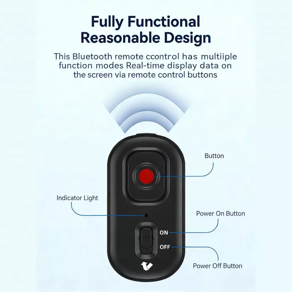 รีโมทคอนโทรลสำหรับ Insta360 ONE RS บลูทูธ 5.0 thumbnail 9