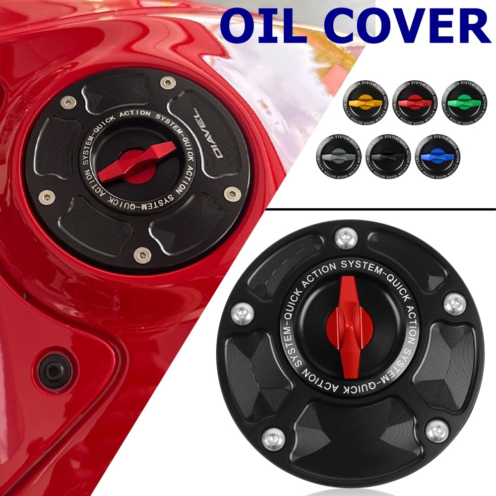 QI ถังการใช้หมวก Racing QUICK RELEASE ถังน้ํามันอุปกรณ์เสริมสําหรับ Ducati MONSTER S2R 1000 800 Mons