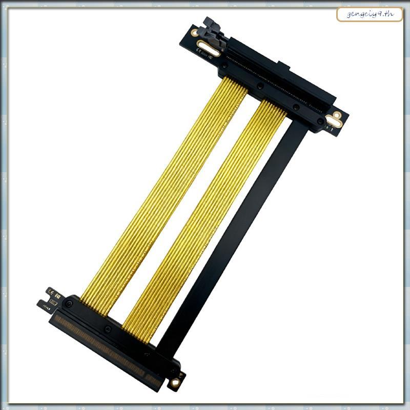 [ZBM] PCIE5.0 X16 Riser Cable 90° สายต่อ GPU 32GT/S ความเร็วสําหรับ RTX5090/4090 & RX 7900 XTX, แท่น