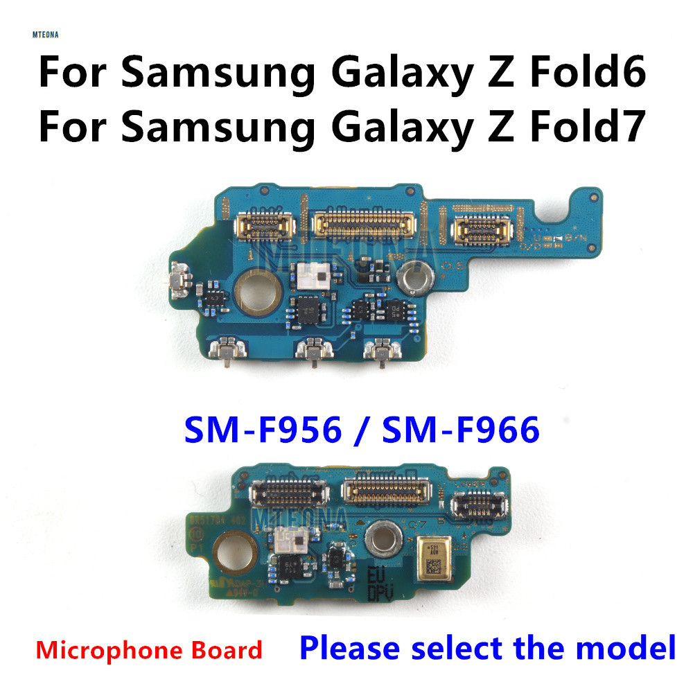 ไมโครโฟนไมโครโฟนพอร์ต Flex Cable Connector สําหรับ Samsung Galaxy Z Fold7 Fold6 SM-F956 SM-F966B/DS 